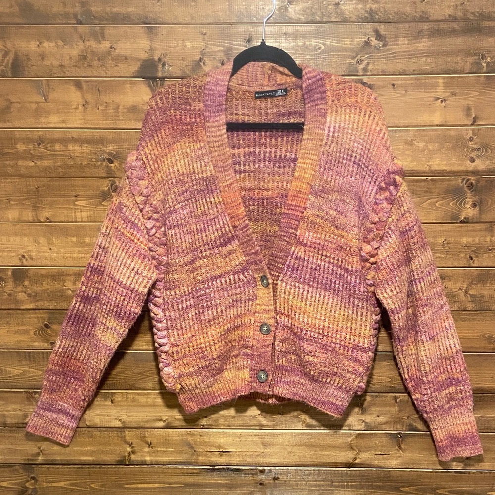 Black Tape Multi-Colour Knit Cardigan – Size Medium